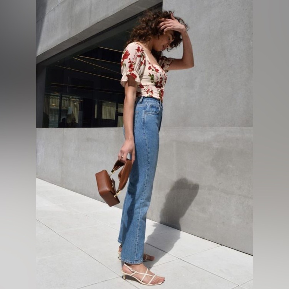 Abercrombie The Ankle Straight Ultra High Rise Curve Love - Picture 13 of 13